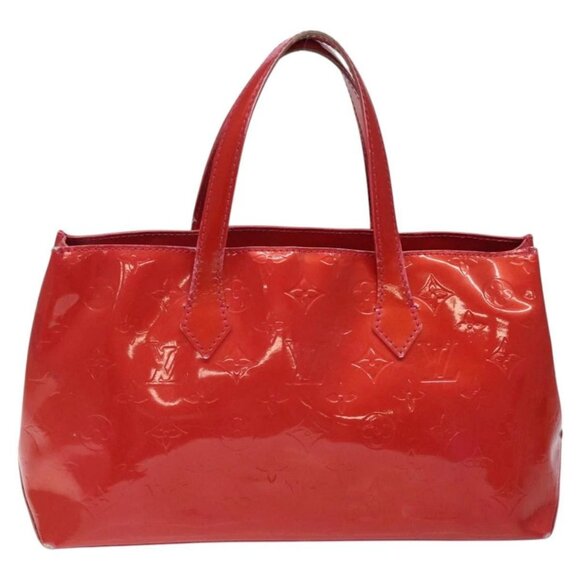 LOUIS VUITTON Vernis Wilshire Boulevard Hand Bag Rose Pop - Picture 2 of 15